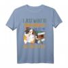 Lustiges T-Shirt: I Just Want To Read Books And Pet My Meerschweinchen – Perfekt für Tier- und Bücherliebhaber als Geschenk