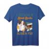 Lustiges T-Shirt: I Just Want To Read Books And Pet My Meerschweinchen – Perfekt für Tier- und Bücherliebhaber als Geschenk