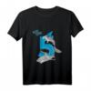 Kinder Geburtstagsshirt 5 Jahre Junge mit Hai Motiv - Buntes T-Shirt für die Geburtstagsfeier