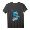 Kinder Geburtstagsshirt 5 Jahre Junge mit Hai Motiv - Buntes T-Shirt für die Geburtstagsfeier