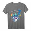 Kinder Süßer Haifisch T-Shirt zum 2. Geburtstag - Lustiges Geschenk für Jungen und Mädchen mit Tiermotiv