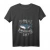 Damen Hai Haie Haifisch T-Shirt mit V-Ausschnitt – Leichtes, Stylisches Meerestier-Shirt für Damen