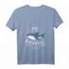 Damen Hai Haie Haifisch T-Shirt mit V-Ausschnitt – Leichtes, Stylisches Meerestier-Shirt für Damen