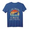 Lustiges Haifisch-Liebhaber T-Shirt – 'I Like Sharks and Maybe 3 People' als Geschenk für Taucher, Surfer & Meerestierfans
