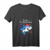 Lustiges Damen Weihnachts Hai T-Shirt 2021 mit V-Ausschnitt - Witziges Weihnachtsgeschenk für Haifisch-Liebhaber & Weihnachtsfeier-Outfit