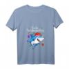 Lustiges Damen Weihnachts Hai T-Shirt 2021 mit V-Ausschnitt - Witziges Weihnachtsgeschenk für Haifisch-Liebhaber & Weihnachtsfeier-Outfit
