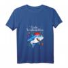 Lustiges Damen Weihnachts Hai T-Shirt 2021 mit V-Ausschnitt - Witziges Weihnachtsgeschenk für Haifisch-Liebhaber & Weihnachtsfeier-Outfit