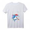 Lustiges Damen Weihnachts Hai T-Shirt 2021 mit V-Ausschnitt - Witziges Weihnachtsgeschenk für Haifisch-Liebhaber & Weihnachtsfeier-Outfit