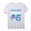 Kinder Hai T-Shirt zum 5. Geburtstag - Lustiges Geburtstagsgeschenk für Kinder, Sohn oder Tochter, perfekt für Kinderparty und Kindergarten