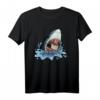 Lustiges Cupcake- und Haifisch-Geschenk T-Shirt für Kinder, Männer und Frauen – Perfekt für Tierliebhaber, Wassertier-Fans und Foodie-Enthusiasten