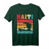 Haitian Pride Inselkarte T-Shirt mit amerikanischer Flagge – Kulturelle Geschenkidee für Haiti-Liebhaber & Touristen