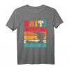 Haitian Pride Inselkarte T-Shirt mit amerikanischer Flagge – Kulturelle Geschenkidee für Haiti-Liebhaber & Touristen