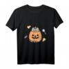 HapKoala Halloween T-Shirt mit Kürbis - Klassisches Geschenk für Feiern und Partys