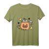 HapKoala Halloween T-Shirt mit Kürbis - Klassisches Geschenk für Feiern und Partys