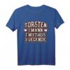 Herren Vorname Torsten Spruch Lustig Mann Mythos Legende T-Shirt – Personalisiertes Geschenk für Geburtstag, Weihnachten, Vatertag & mehr