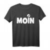 Moin mit Möwe Anker Hamburg Norddeutsch Meer Ostsee T-Shirt – Maritimes Souvenir für Urlauber, Segler und Norddeutsche