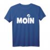 Moin mit Möwe Anker Hamburg Norddeutsch Meer Ostsee T-Shirt – Maritimes Souvenir für Urlauber, Segler und Norddeutsche