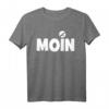 Moin mit Möwe Anker Hamburg Norddeutsch Meer Ostsee T-Shirt – Maritimes Souvenir für Urlauber, Segler und Norddeutsche