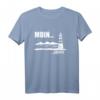 Moin Löppt Leuchtturm Küste Norddeutschland T-Shirt – Lustiges Plattdeutsch & Nordsee Motiv für Einheimische und Touristen