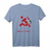 Sputnik 1 Satellit mit Hammer und Sichel - Vintage Sowjetisches Langarmshirt als Geschenk für Russophilen & Kalter Krieg Fan