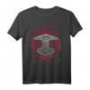 Thors Hammer Mjölnir mit Hugin und Munin – Unisex T-Shirt für Norse Mythology Fans, perfekt als Geschenk zum Geburtstag oder Weihnachten
