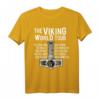 Herren Wikinger World Tour T-Shirt mit Mjölnir Hammer – Norse Mythology & Valhalla Geschenk für Wikinger-Fans