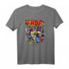 Marvel Mighty Thor Retro Comic Hammer Blast Graphic T-Shirt - Offiziell lizenziertes Marvel Fanartikel