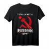Totally Not A Russian Spy T-Shirt mit Hammer und Sichel – Lustiges Geschenk für Spy- und Geheimdienstfans