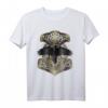 Wikinger Thors Hammer Mjolnir Knotwork Blutmond Rabe T-Shirt - Mittelalterliches Design für Mythologie-Fans