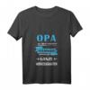 Lustiges Damen Opa Großvater Vatertag Spruch T-Shirt mit V-Ausschnitt – Perfektes Geschenk für Opa, Papa, Geburtstag, Weihnachten