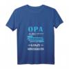 Lustiges Damen Opa Großvater Vatertag Spruch T-Shirt mit V-Ausschnitt – Perfektes Geschenk für Opa, Papa, Geburtstag, Weihnachten