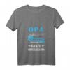 Lustiges Damen Opa Großvater Vatertag Spruch T-Shirt mit V-Ausschnitt – Perfektes Geschenk für Opa, Papa, Geburtstag, Weihnachten