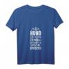 Damen Hund mit Special Effects T-Shirt - Lustiges Hundehalter Motiv mit V-Ausschnitt für Hundeliebhaber & Tierfreunde