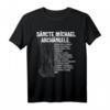 Heiliger Erzengel Michael T-Shirt mit lateinischem Sancte Michael Gebet – Traditionelle katholische Kleidung für Kommunion, Konfirmation, Taufe & RCIA