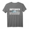 Impfen - nichts für Weicheier T-Shirt | Lustiges Outfit für Geimpfte & Impf-Befürworter