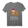 Faultier Weihnachten Xmas Schlaf Pyjama - Lustiges Faultier Geschenk für Damen und Herren, festliche Pyjamas für Advent, Nikolaus & Weihnachten