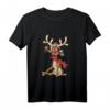 Lustiges Rentier Weihnachten - Christmas Geweih Langarmshirt für Familien, Kinder & Musikliebhaber als Geschenkidee