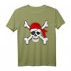 Piraten gekreuzten Knochen und Totenkopf T-Shirt – Lustiges Piratenkostüm für Halloween, Talk like a Pirate Tag und Piraten-Fans als Geschenk