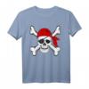 Piraten gekreuzten Knochen und Totenkopf T-Shirt – Lustiges Piratenkostüm für Halloween, Talk like a Pirate Tag und Piraten-Fans als Geschenk