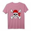 Piraten gekreuzten Knochen und Totenkopf T-Shirt – Lustiges Piratenkostüm für Halloween, Talk like a Pirate Tag und Piraten-Fans als Geschenk