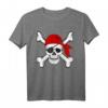 Piraten gekreuzten Knochen und Totenkopf T-Shirt – Lustiges Piratenkostüm für Halloween, Talk like a Pirate Tag und Piraten-Fans als Geschenk