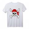 Piraten gekreuzten Knochen und Totenkopf T-Shirt – Lustiges Piratenkostüm für Halloween, Talk like a Pirate Tag und Piraten-Fans als Geschenk