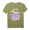 Pastell Goth Kawaii Kristall Drachen & Halbmond T-Shirt – Bunte Gothic Mode für kreative Styles & Ästhetik-Liebhaber