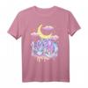 Pastell Goth Kawaii Kristall Drachen & Halbmond T-Shirt – Bunte Gothic Mode für kreative Styles & Ästhetik-Liebhaber