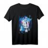 Star Wars R2-D2 Rebellion Logo Paint Splatter T-Shirt - Offiziell Lizenzierte Star Wars Kleidung für Fans
