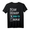 Lustiges Eat Sleep Boba Tea Repeat T-Shirt – Perfektes Geschenk für Bubble Tea Fans, Tee- und Getränkeliebhaber, Weihnachten & Geburtstag