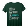 Lustiges Eat Sleep Boba Tea Repeat T-Shirt – Perfektes Geschenk für Bubble Tea Fans, Tee- und Getränkeliebhaber, Weihnachten & Geburtstag