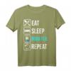 Lustiges Eat Sleep Boba Tea Repeat T-Shirt – Perfektes Geschenk für Bubble Tea Fans, Tee- und Getränkeliebhaber, Weihnachten & Geburtstag