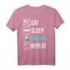 Lustiges Eat Sleep Boba Tea Repeat T-Shirt – Perfektes Geschenk für Bubble Tea Fans, Tee- und Getränkeliebhaber, Weihnachten & Geburtstag