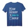 Lustiges Eat Sleep Boba Tea Repeat T-Shirt – Perfektes Geschenk für Bubble Tea Fans, Tee- und Getränkeliebhaber, Weihnachten & Geburtstag